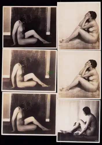 B19233 10x Foto Frau Erotik Pose aus Sammlung Verlag der Schönheit Dresden  1920