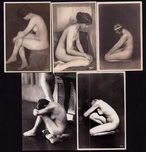 B19230 10x Foto Frau Erotik Pose aus Sammlung Verlag der Schönheit Dresden um