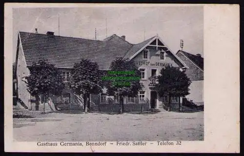 162430 AK Bonndorf im Schwarzwald 1922 Gasthaus Germania Friedr. Sattler