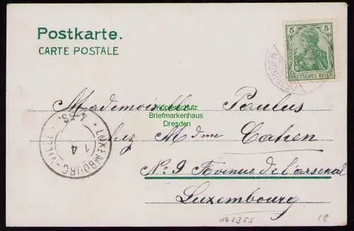 162355 AK Algrange Algringen Lothringen 1905 Markt Platz Straße 