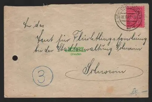 B11205 Brief SBZ Mecklenburg Schwerin 1945 gepr. Schmidt VPEX xa