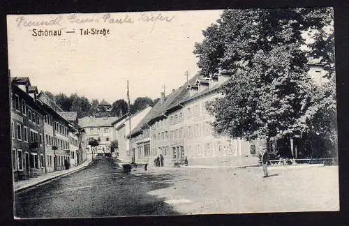 82159 AK Schönau Wiesenthal 1921 Park Hotel Tal Straße