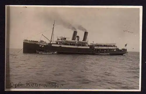 80707 AK Dampfer Kehrwieder Fotokarte Rettungsboote