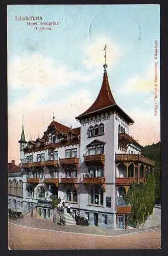 71393 AK Bad Salzdetfurth Hotel Kronprinz H. Fäsing 1909