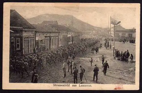 71637 AK Leskovac Лесковац 1917 Soldaten Schwerer Festungs Scheinwerferzug