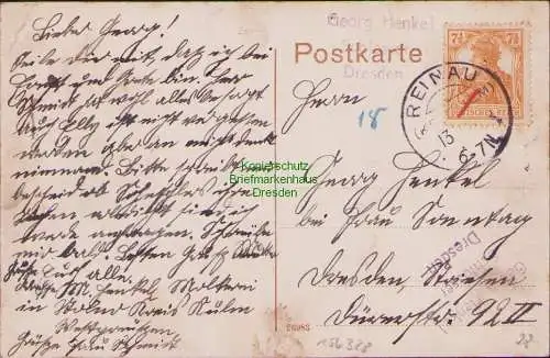 156328 Ansichtskarte Culm Chelmno Reinau Kr. Culm 1918 Panorama