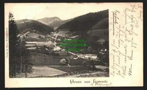 146130 Ansichtskarte Lomnitz Riesengebirge Schlesien 1900