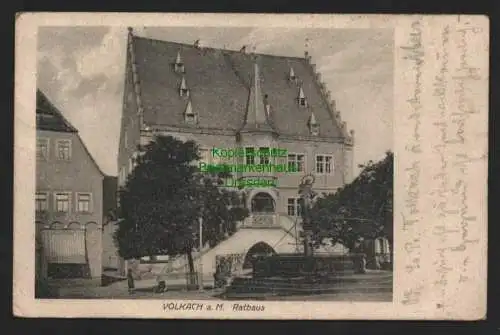 140127 Ansichtskarte Volkach a. Main Rathaus 1921