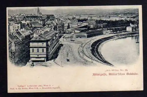 103988 AK Alt Wien Nr. 10 Adlergasse Müllersches Gebäude um 1900