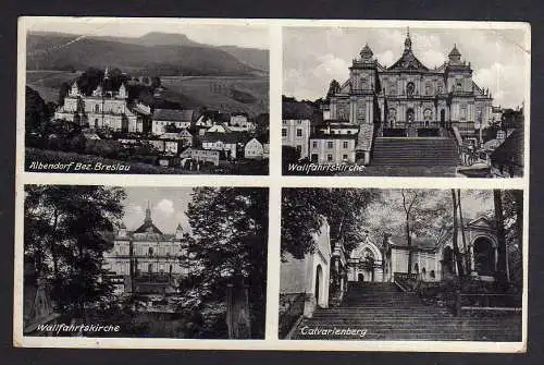 93134 Ansichtskarte Albendorf Bez. Breslau Schlesien Wallfahrtskirche Calvarienberg 1935