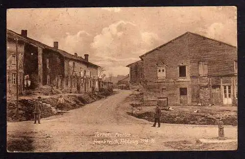 92551 Ansichtskarte Terron Poststr. Frankreich Feldzug Feldpost 1917