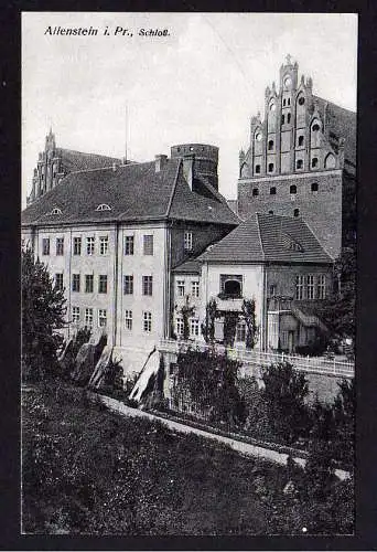 83609 Ansichtskarte Olsztyn Allenstein Schloss ungelaufen