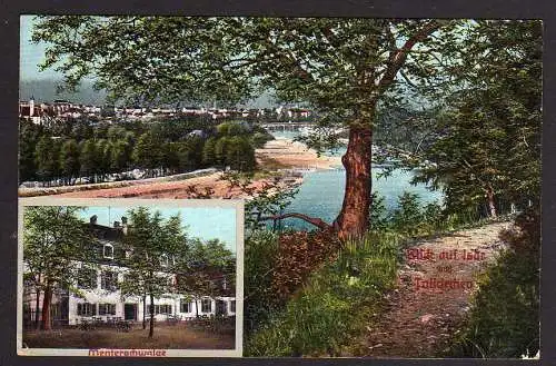 83146 Ansichtskarte Menterschwaige Isartal Bürgerbräu Ausschank 1910 Talkirchen Gasthaus