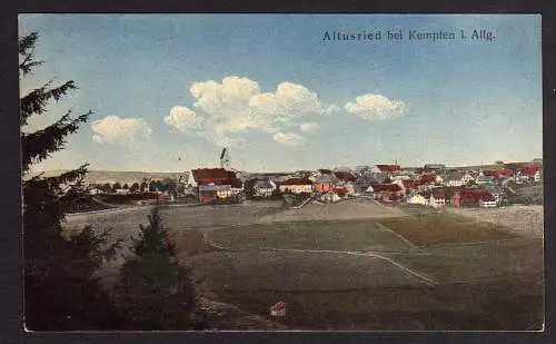 74643 Ansichtskarte Altusried bei Kempten Allgäu  1915