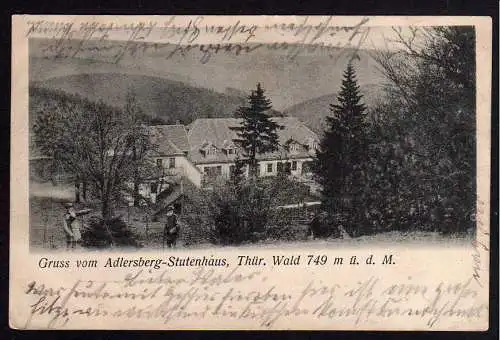 69738 Ansichtskarte Adlersberg Stutenhaus Zella St. Blasii