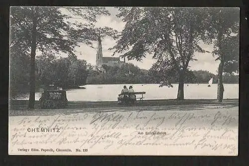 21013 AK Chemnitz Selters & Soda Wasser  stets frisch auf Eis, gelaufen   1905