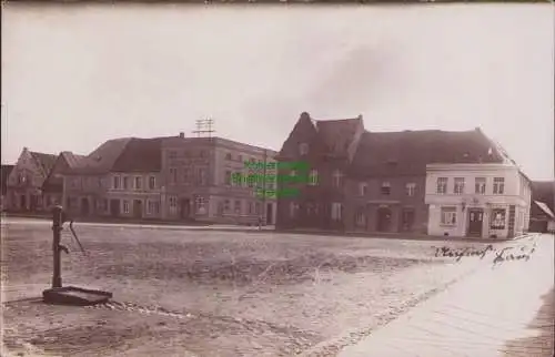 155665 Ansichtskarte Rydzyna Reisen Großpolen Fotokarte 1933 Markt Restaurant Klopsch