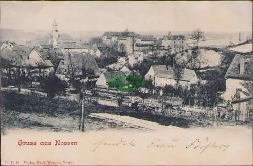 155772 Ansichtskarte Gruss aus Nossen 1901