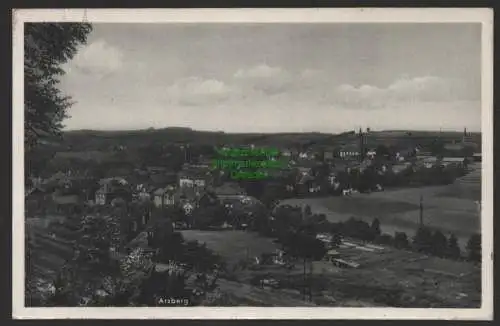 154193 Ansichtskarte Arzberg Oberfranken Landkreis Wunsiedel Bayern Panorama um 1940