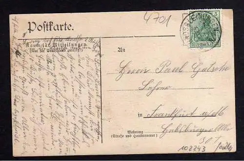 102243 AK Großleinungen Grossleinungen Gasthof zur Post W. Bornträger 1908