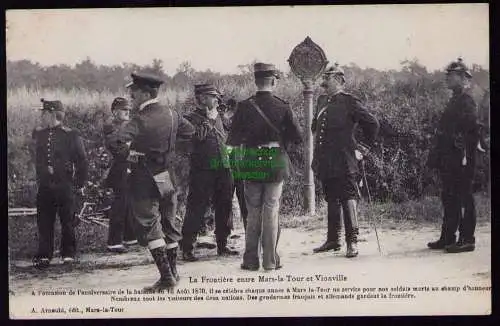 172994 AK Die Grenze zwischen Mars-la-Tour und Vionville 1908 Lothringen