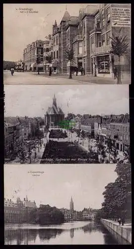 172996 3 Ansichtskarte Den Haag ’s-Gravenhage Niederlande Aert v. d. Goesstraat Turfmarkt