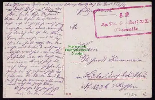 172810 AK Bremen Freihafen und Hafenhaus 1918 Feldpost S. B. Chemnitz