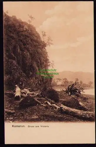 172793 Ansichtskarte Kamerun um 1910 Gruss aus Victoria