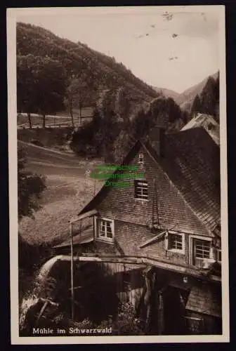 172878 Ansichtskarte Lahr Baden 1931 Fotokarte Mühle im Schwarzwald