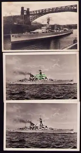 172919 3 AK Schiff Panzerschiff Lützow 1941 Feldpost Kriegsmarine Hochbrücke