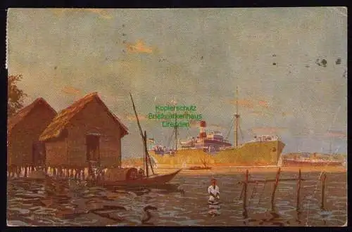 172605 Ansichtskarte Dt. See-Verein E. V. Rickmers Linie Ostasien Sibirien Schwarzes Meer