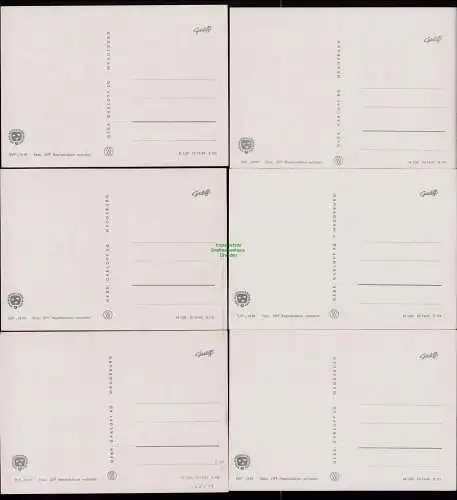 162513 6 AK DDR Fernsehen 1969 Unser Sandmännchen Karten S 118 - 122, S 124