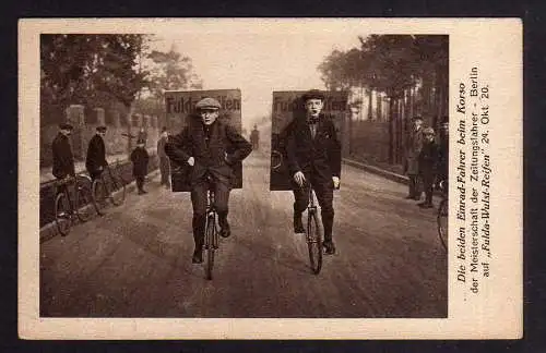 97741 AK Hannover 1922 Berlin Meisterschaft der Zeitungsfahrer 1920 Fahrrad Einr