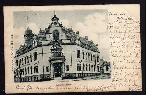 79976 Ansichtskarte Helmstedt Kaiserliches Postamt 1898