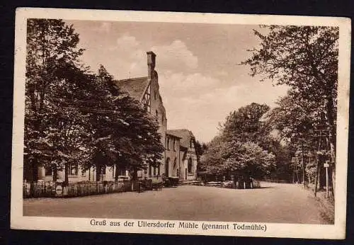 72137 Ansichtskarte Ullersdorfer Mühle Todmühle über Dresden Weißer Hirsch 1932