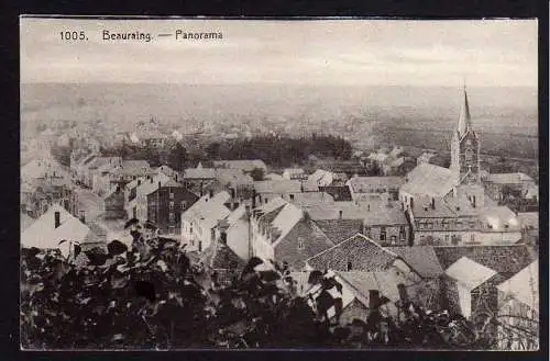 62253 Ansichtskarte Beauraing Panorama 1918 Feldpost Provinz Namur Belgien