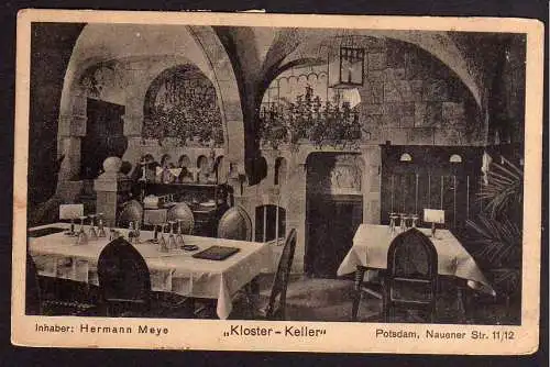 62134 AK Potsdam 1923 Restaurant Kloster Keller Nauener Str. 11/12