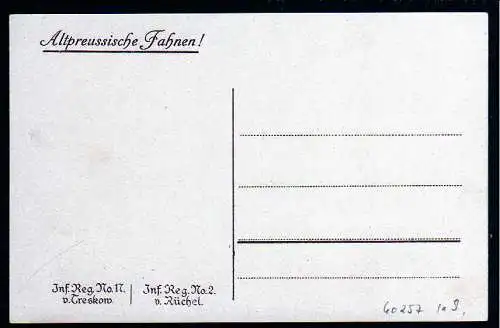 60257 Ansichtskarte Altpreussische Fahnen Spruch Lied Gedicht Deutsche Volkspartei Josef