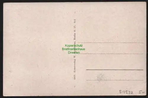 51532 Ansichtskarte Baumblüte Werder Havel Panorama v. d. Friedrichshöhe um 1920