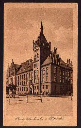 51418 Ansichtskarte Gleiwitz Gliwice Maschinenbau u. Hüttenschule um 1930