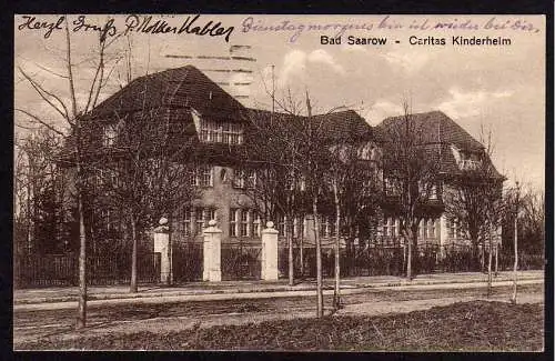 51554 Ansichtskarte Bad Saarow Caritas Kinderheim 1924