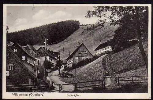 51421 Ansichtskarte Wildemann Oberharz Sonnenglanz 1931