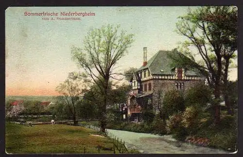 51268 Ansichtskarte Niederbergheim Warstein Sommerfrische um 1910