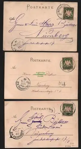 51568 3 Ansichtskarte Rothenburg Klingentor 1899 Koboldzellertor Künstler Karten