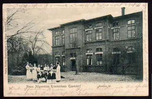 40923 Ansichtskarte Eppendorf Neues Allgemeines Krankenhaus 1903