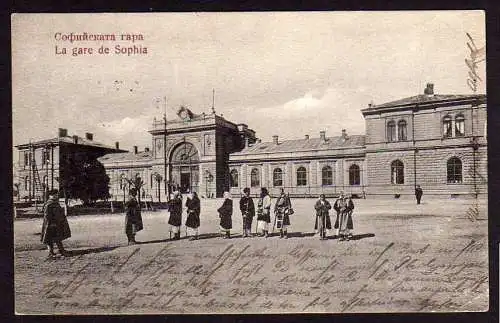 40628 Ansichtskarte Sofia Sophia Bahnhof 1910