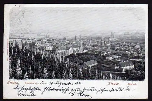 40748 Ansichtskarte Oberehnheim 1901 Elsass Alsace 1902