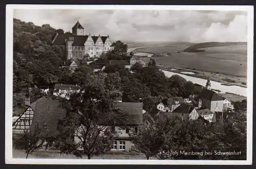 40249 Ansichtskarte Schloß Mainberg bei Schweinfurt 1950