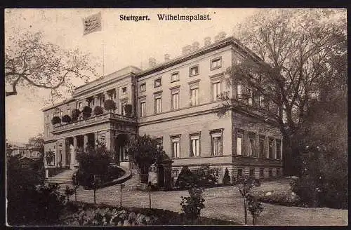 40287 Ansichtskarte Stuttgart Wilhelmspalast 1915 feldpost