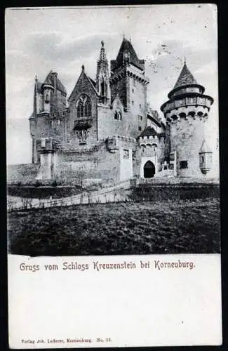 41193 Ansichtskarte Kornneuburg Schloss Kreuzenstein Fingerhutst.